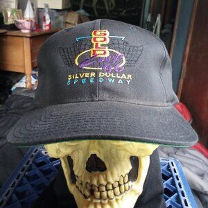 Deadstock Vintage Gold Cup '96 Silver Dollar Speedway Snap Hat Cap